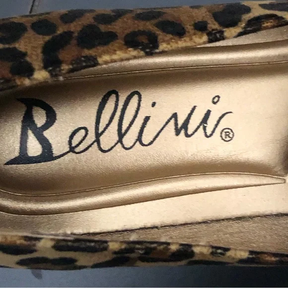 Bellini Bobcat Leopard Pointed Toe Kitten Heel - Picture 8 of 12